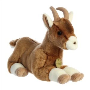 Realistic Stuffed Billy Goat 10” Miyoni Plush